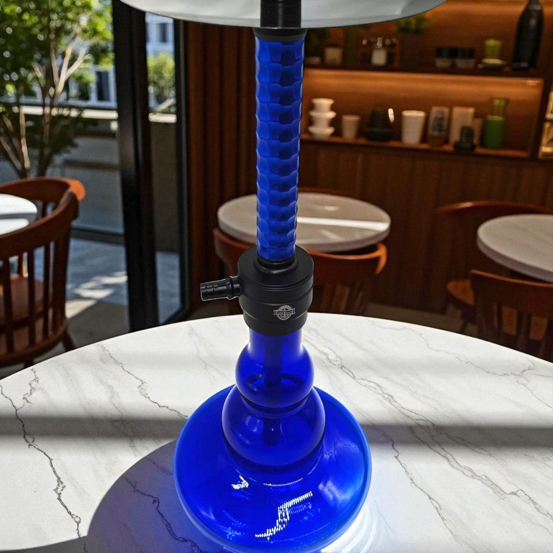 Azure Shisha – Vibrant Blue Glass Water Pipe
