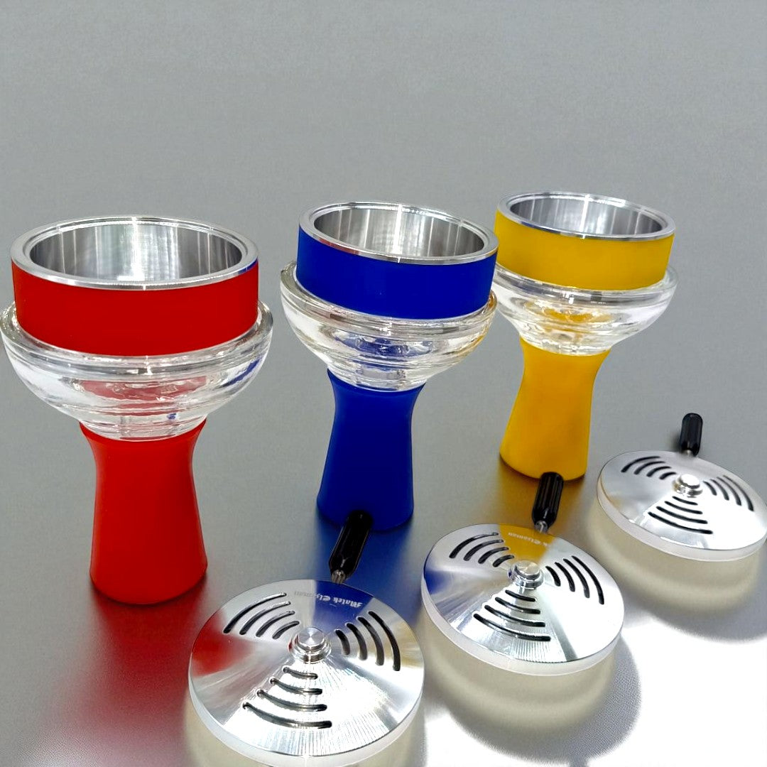 ColorFusion Pyrex Glass Shisha Head Set