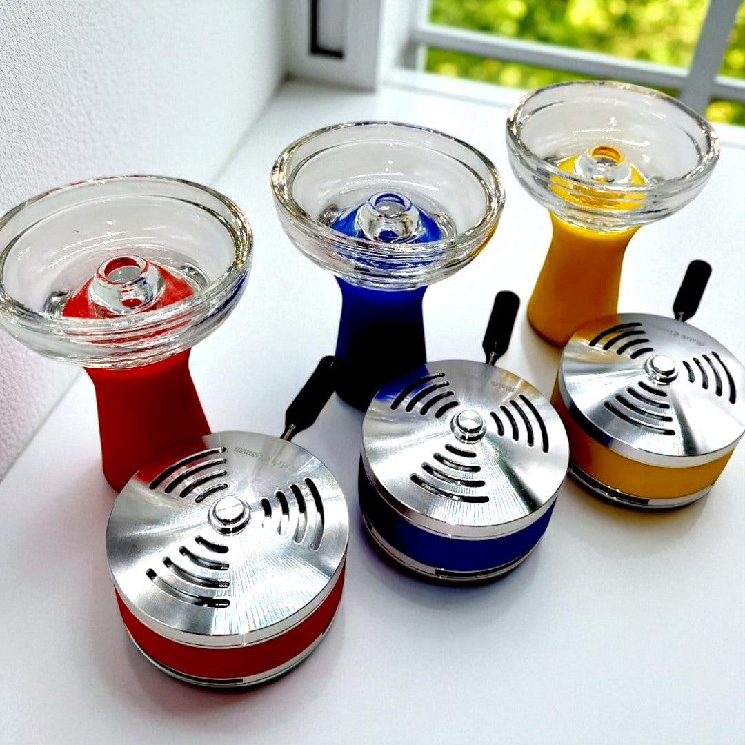ColorFusion Pyrex Glass Shisha Head Set