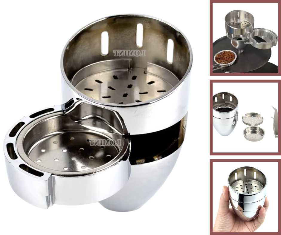 LuxeSmoke Elite Stainless Steel Shisha Head Set