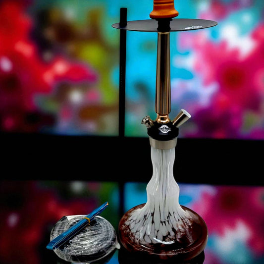 Serene Shisha – Elegant Water Pipe with Marbled Base (65cm)