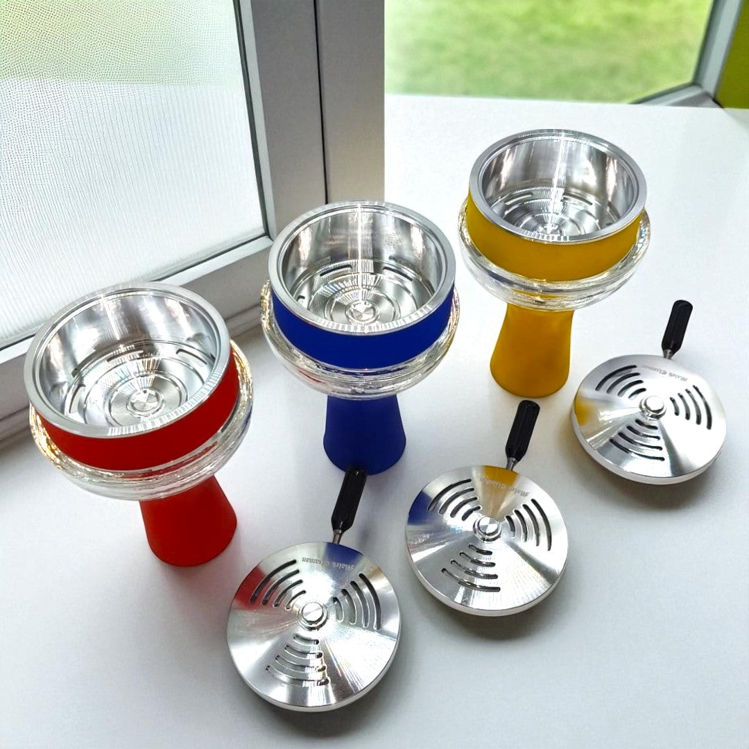 ColorFusion Pyrex Glass Shisha Head Set