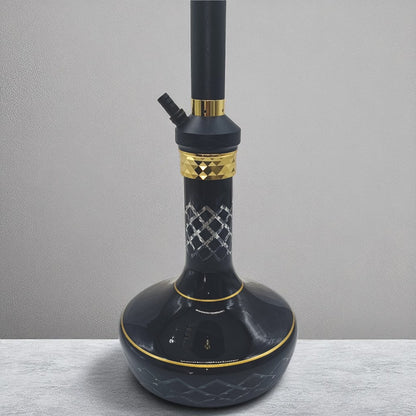 Dark Knight Hookah – Complete Premium Set (Black & Gold)- 90CM