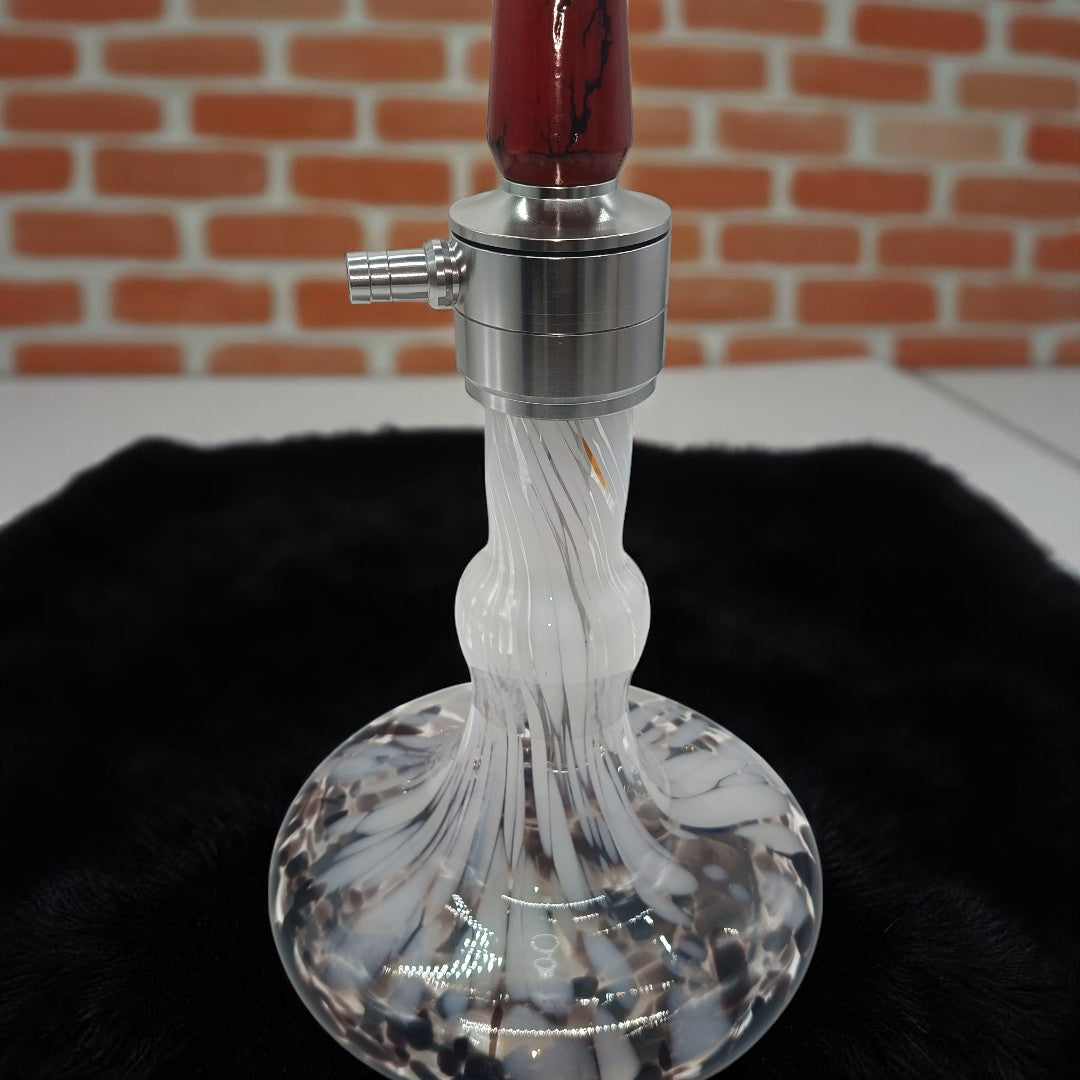 Crystal Storm Hookah – Premium Smoke Kit with Pottery Head & Lock Bowl System
