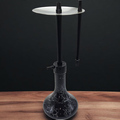 Obsidian Mist X3 Hookah – Matte Black Marble Edition