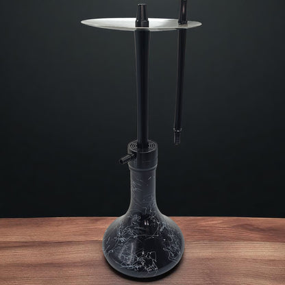 Obsidian Mist X3 Hookah – Matte Black Marble Edition